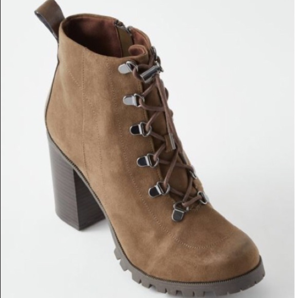 Rue21 zip up brownish green booties